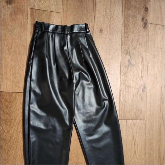 AWAKE MODE Black Leather Pants - Picture 2 of 2
